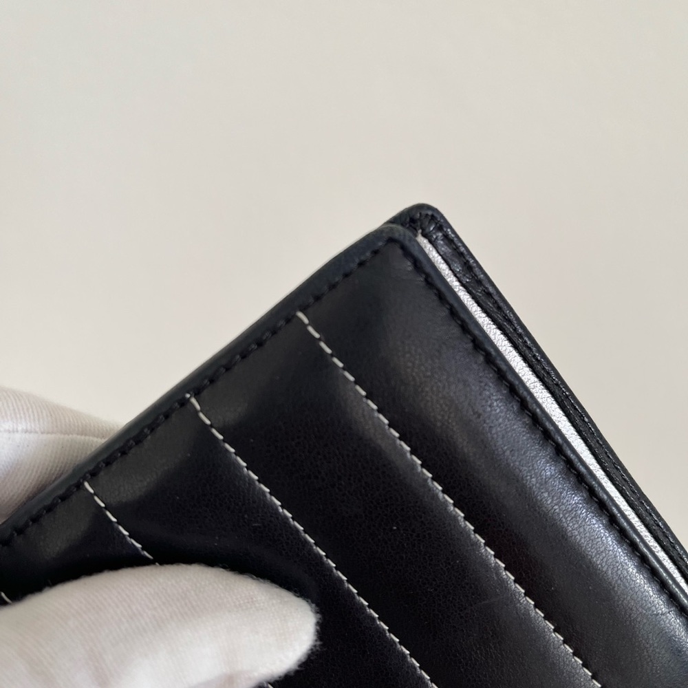 Chanel Mademoiselle black lamb skin quilted wallet - Picture 7 of 15